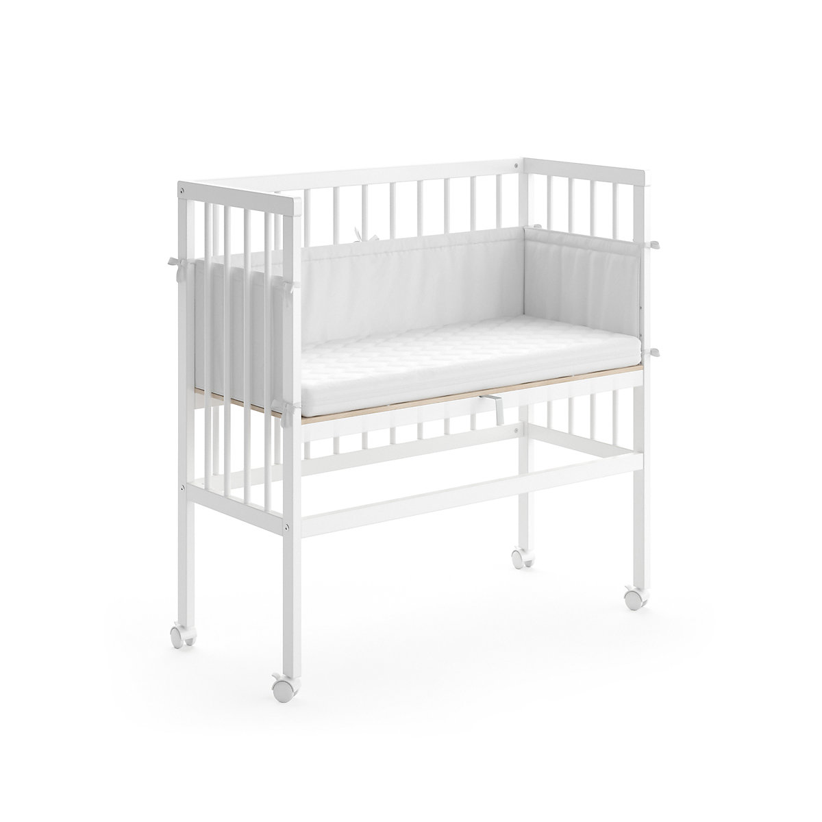 Beistellbett Sophie 93x46x75 Weiß