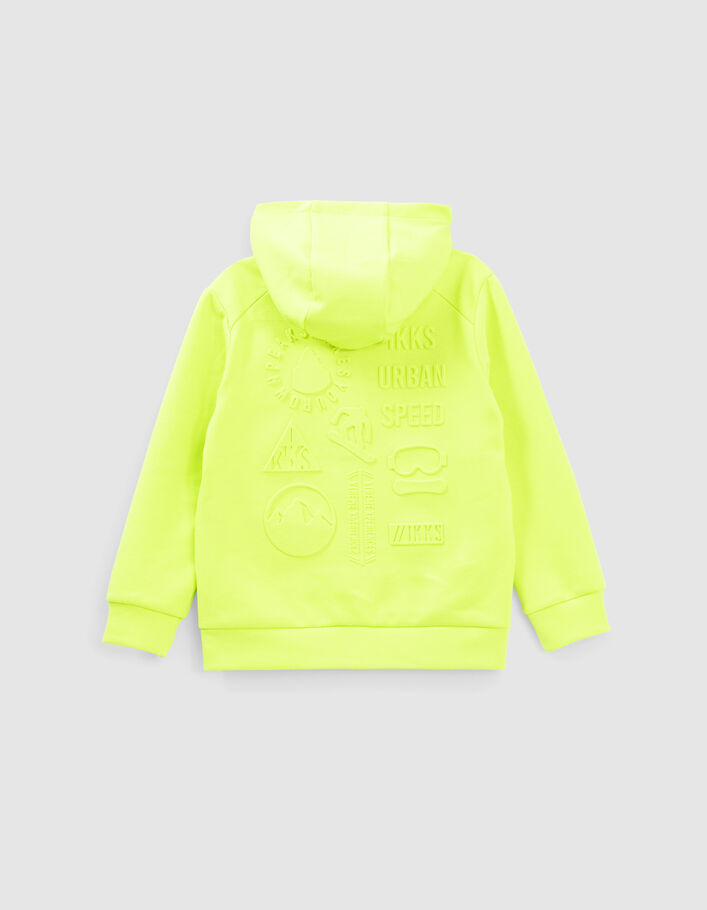 Cardigan vert fluo garçon
