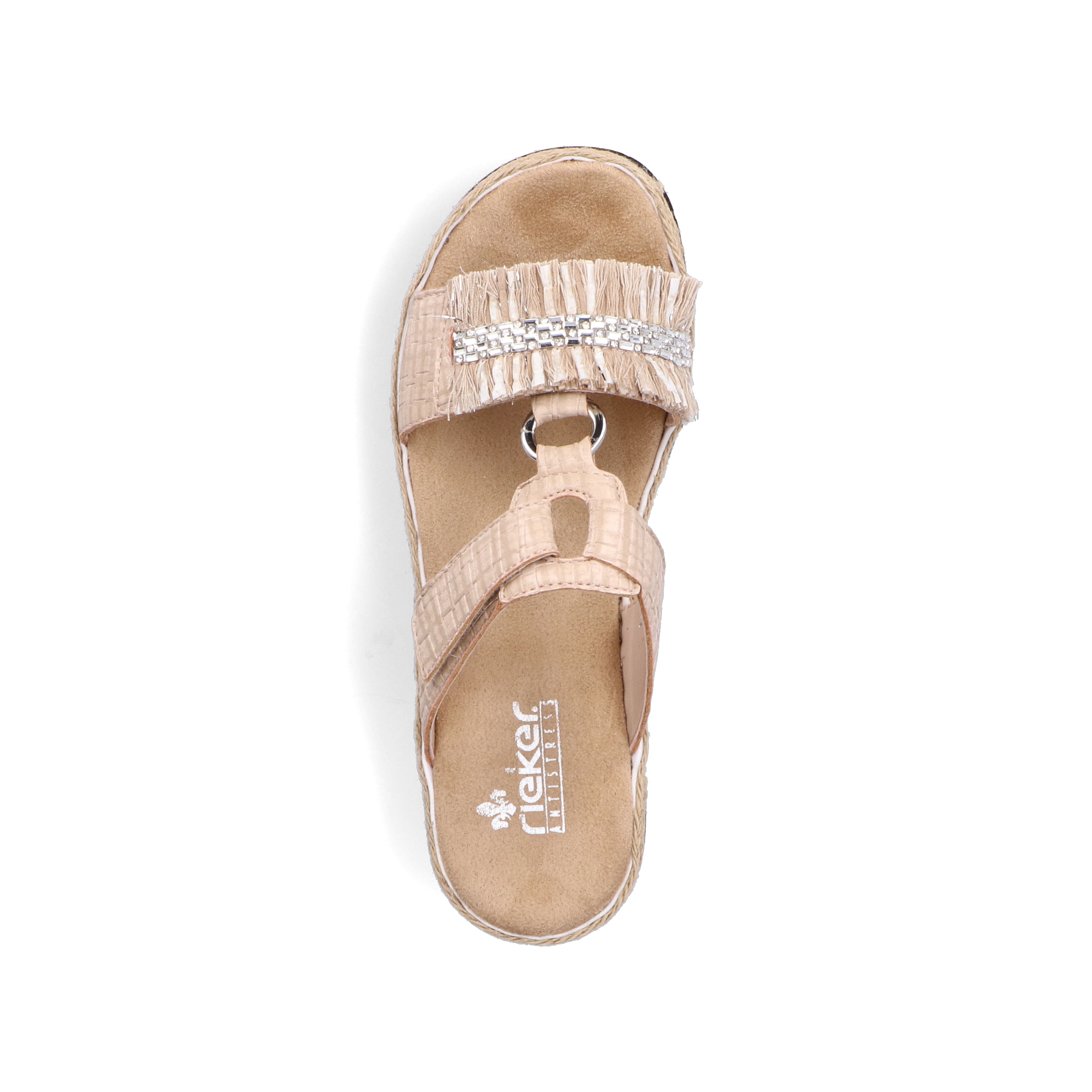Rieker Damen Pantoletten cremebeige