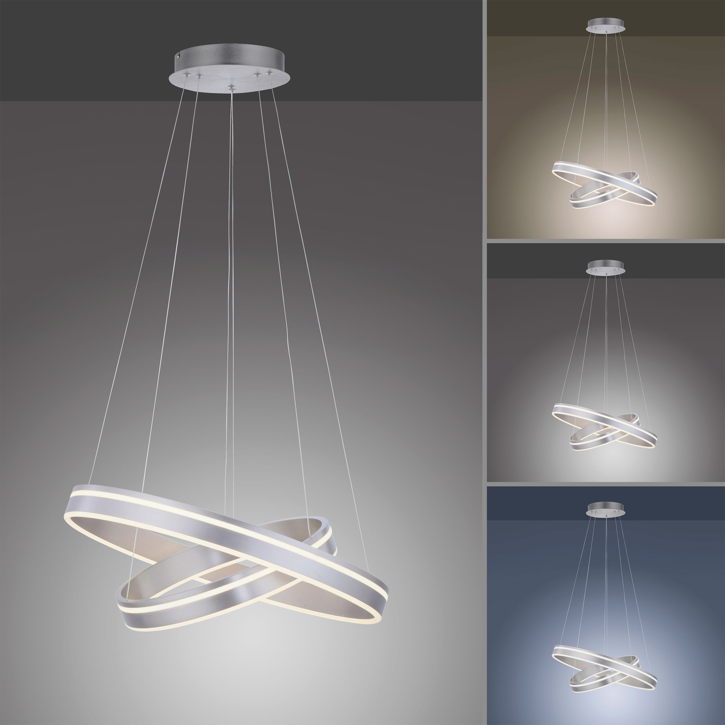 QLED-Pendelleuchte 2flg
