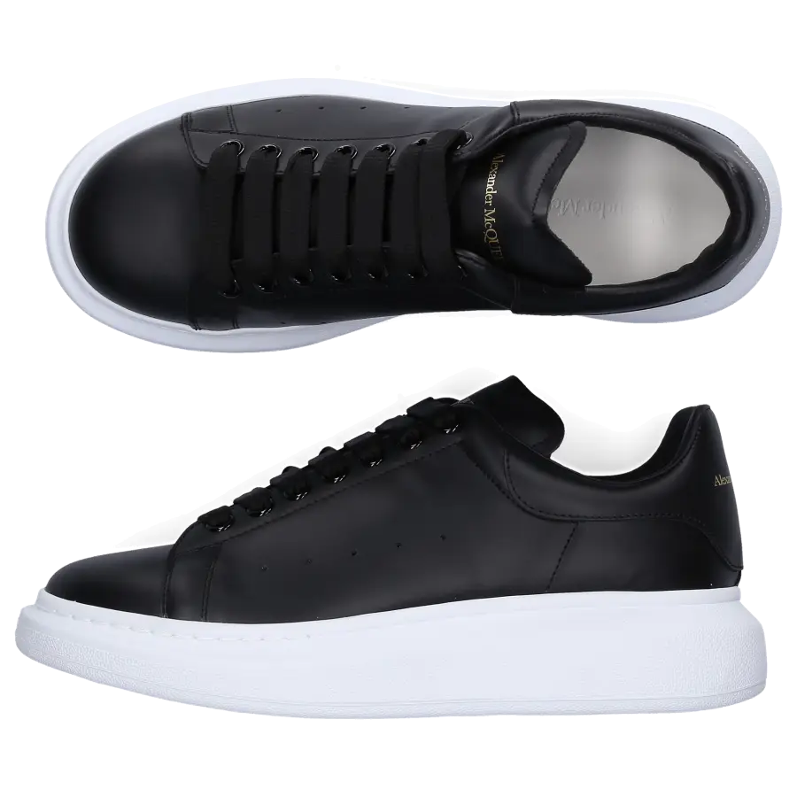 Alexander McQueen - Sneaker low LARRY Kalbsleder - schwarz