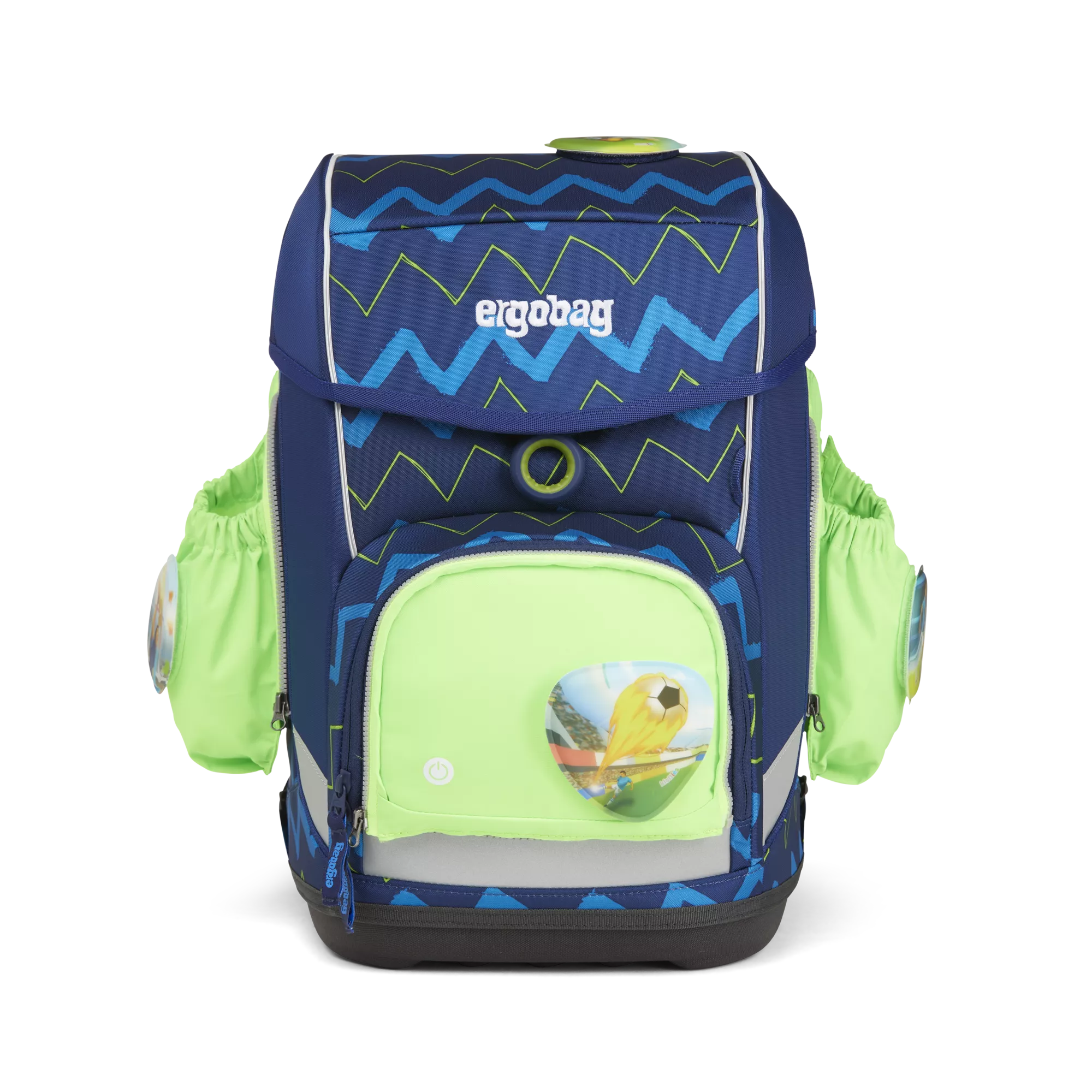 ergobag Fluo LED Seitentaschen-Set Grün