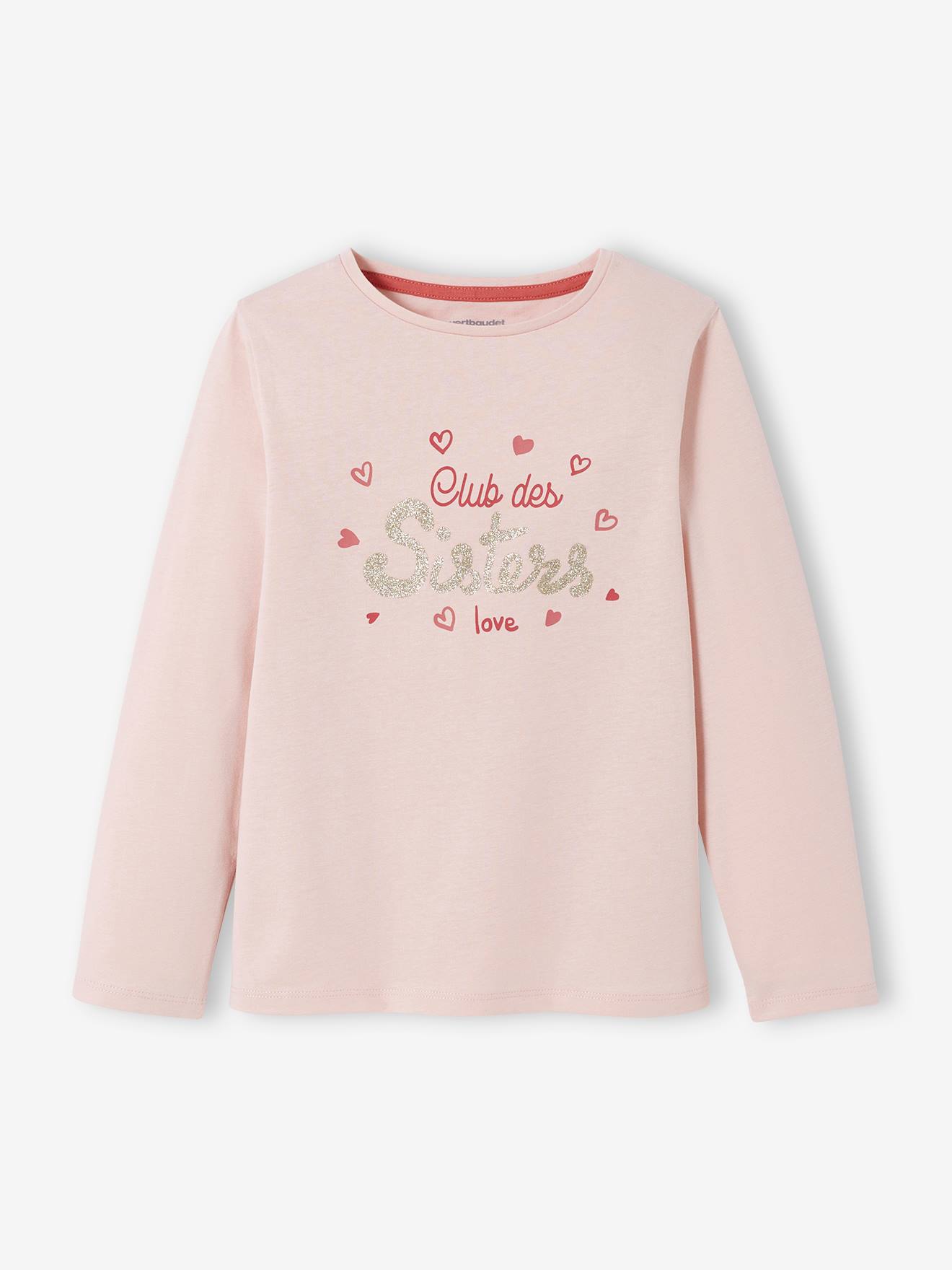 Lot de 3 t-shirts Basics fille manches longues lot blanc