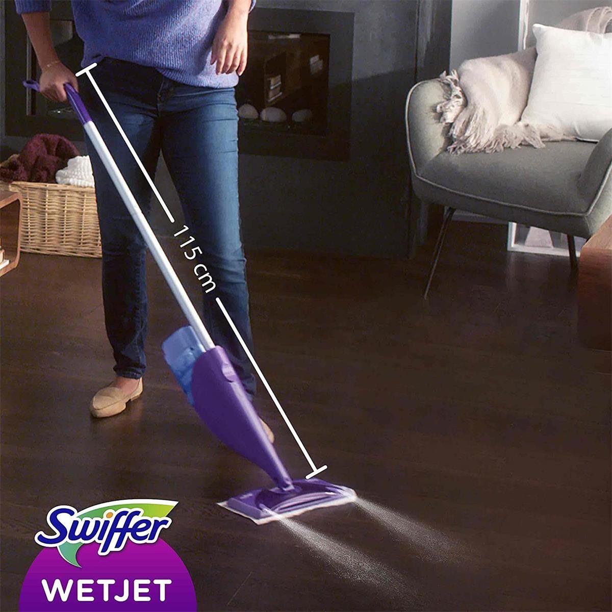 Swiffer Swiffer WetJet Bodenwischer Starterpack - Wischtücher + Bodenreiniger Fussbodenreiniger