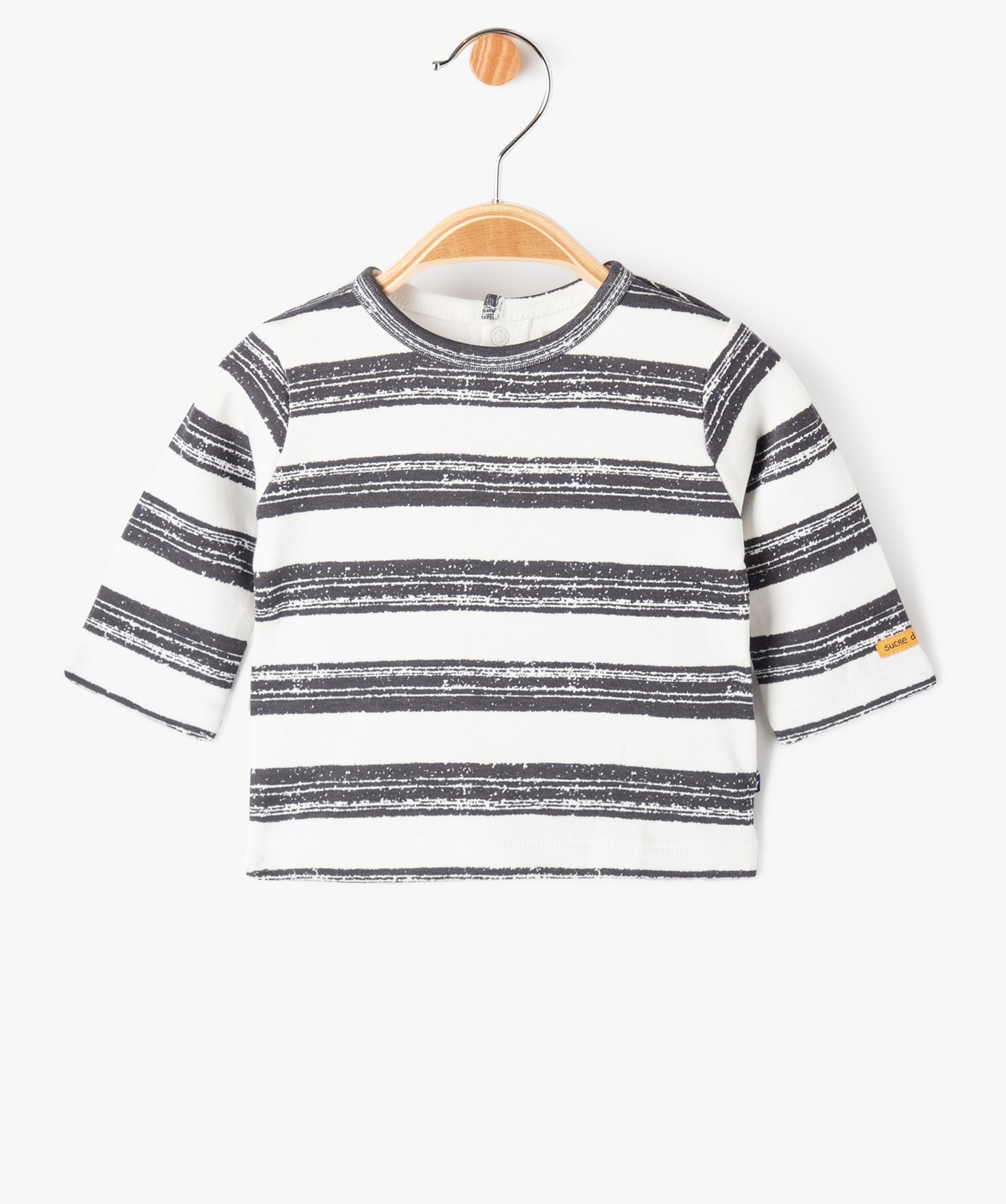 Ensemble bébé Garçon 2 pièces : tee-shirt + salopette - ... raye | GEMO