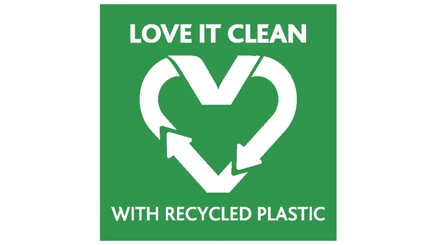 vileda Microfasertuch mit 100% recyceltem Material