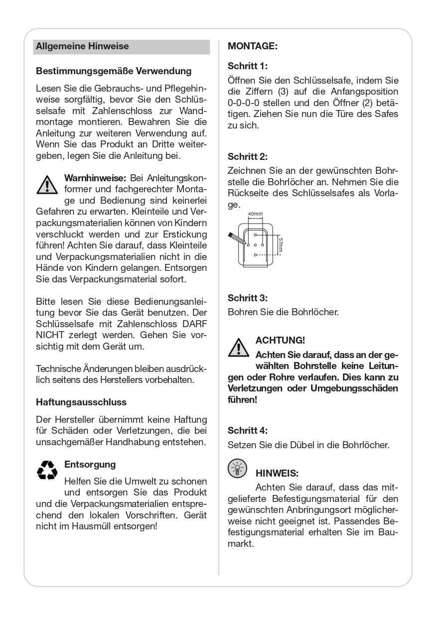 Basi SSZ 200 Schlüsselsafe