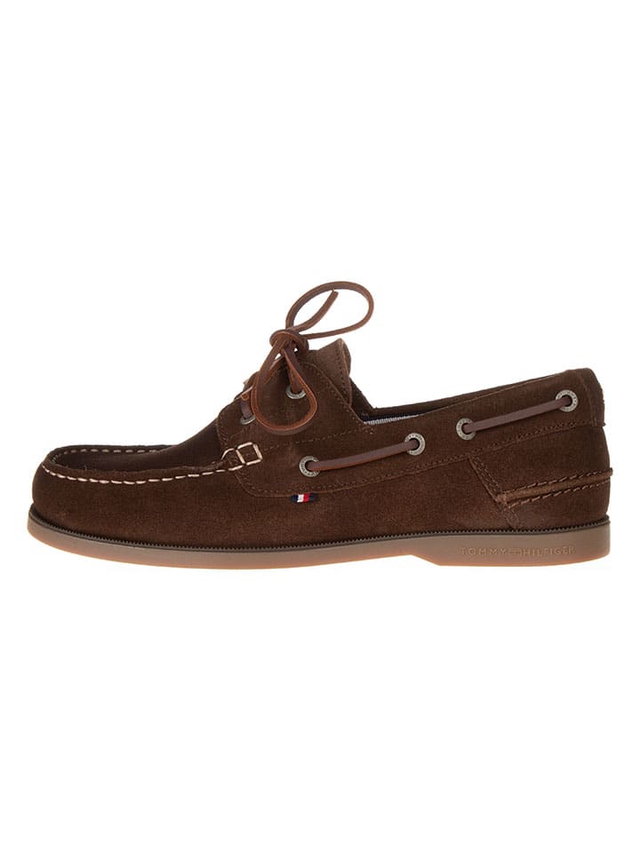 Tommy Hilfiger Shoes Leder-Mokassins  in Braun günstig kaufen