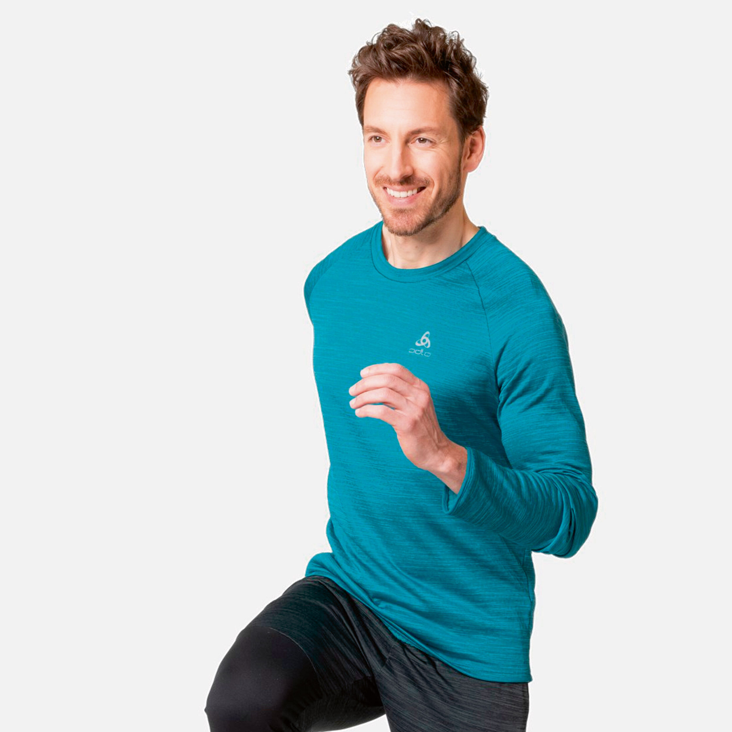 Essential Thermal Mid Layer Lauftop Herren - Petrol