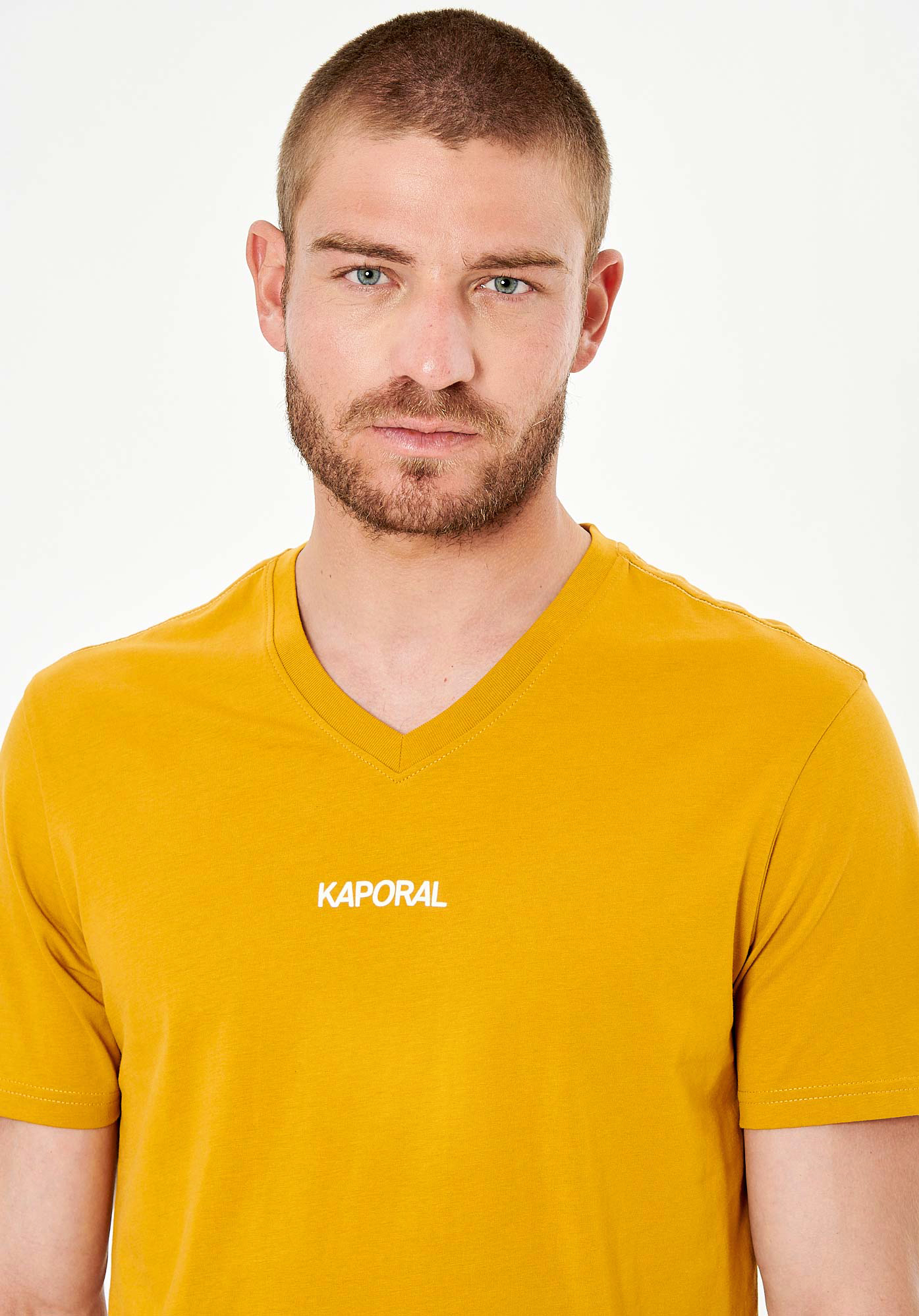 SETER  T-shirt moutarde homme 100% coton bio