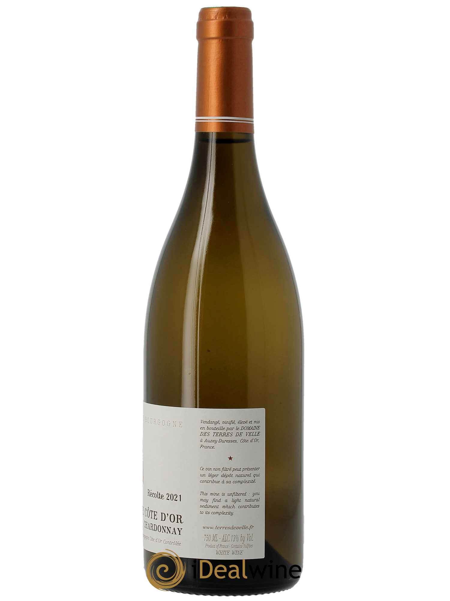 Bourgogne Côte d'Or Terres de Velle  2021 - Lot de 1 Bouteille