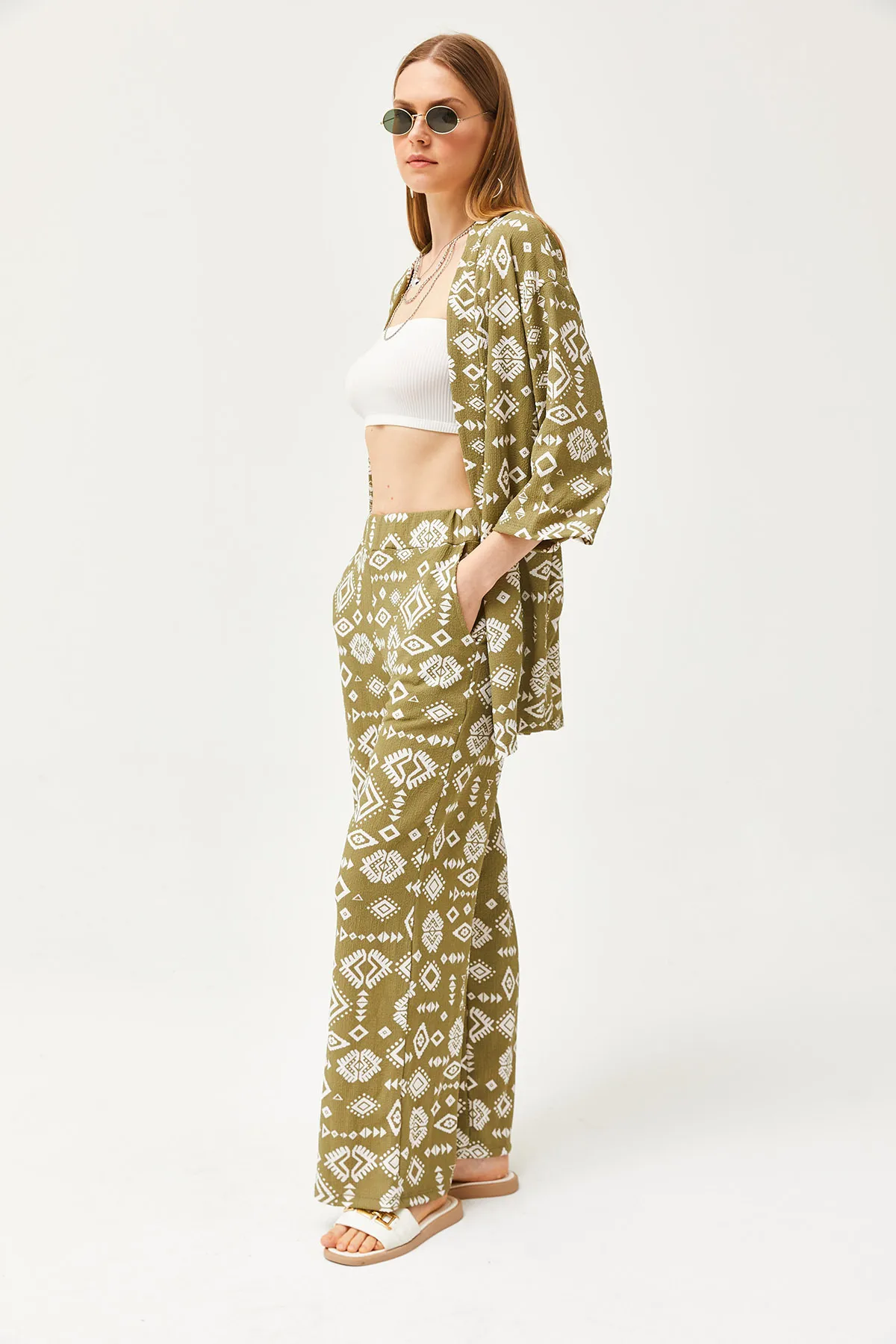 Olalook  Zweiteiler - Khaki - Regular Fit