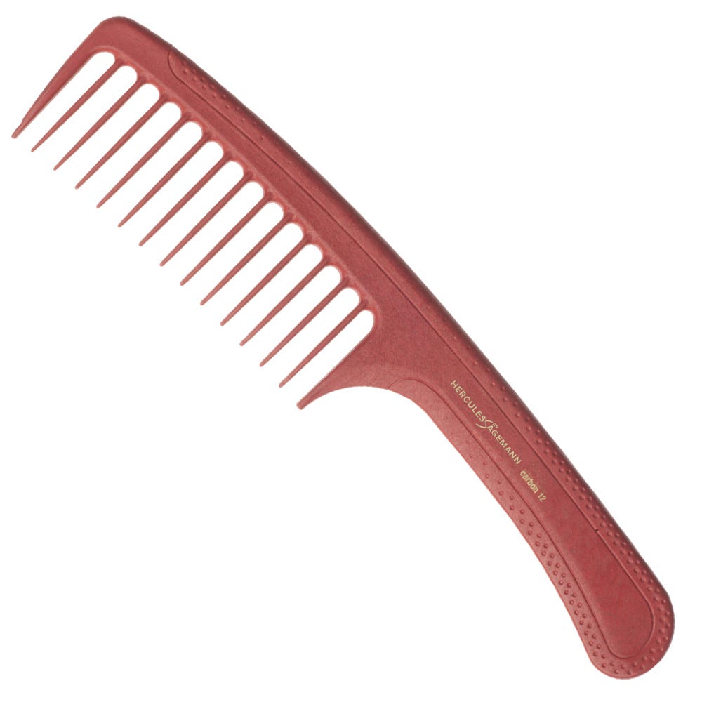 Hercules Sägemann Carbon Kamm HS C12 Rot 9 Zoll