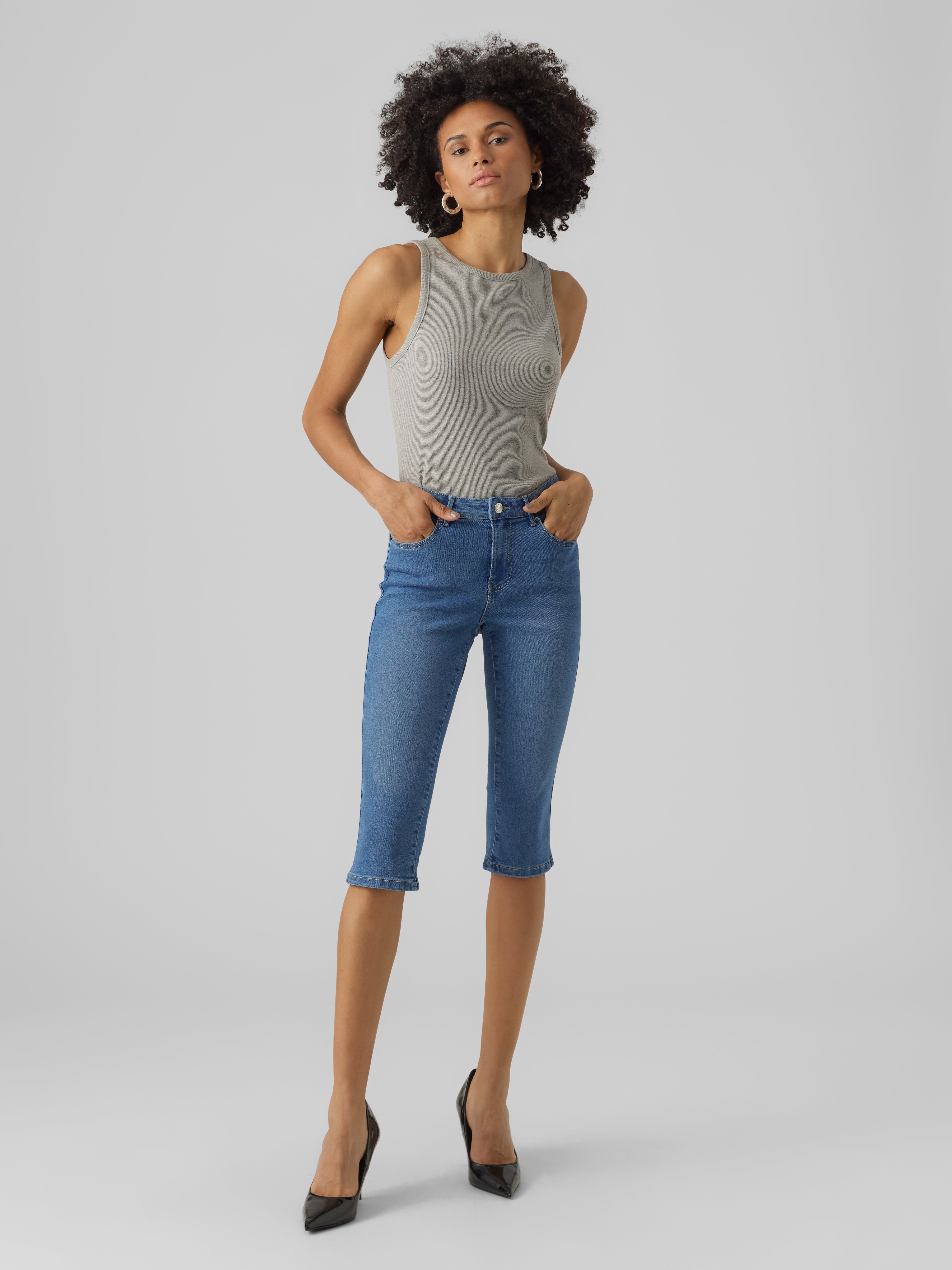 VMJUNE Mid Rise Slim Fit Jeans
