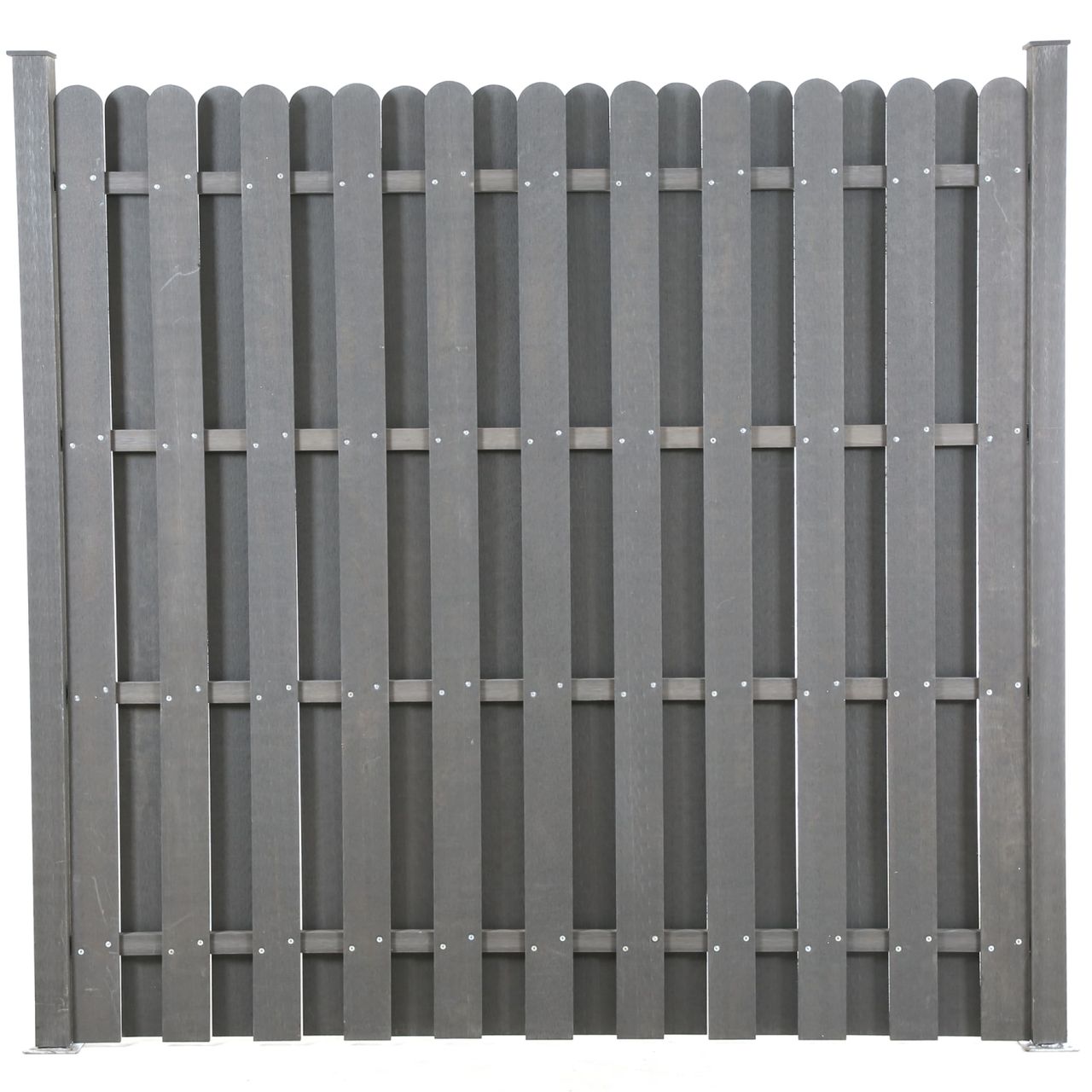 TOP MULTI WPC Sichtschutzelement anthrazit mit Pfosten