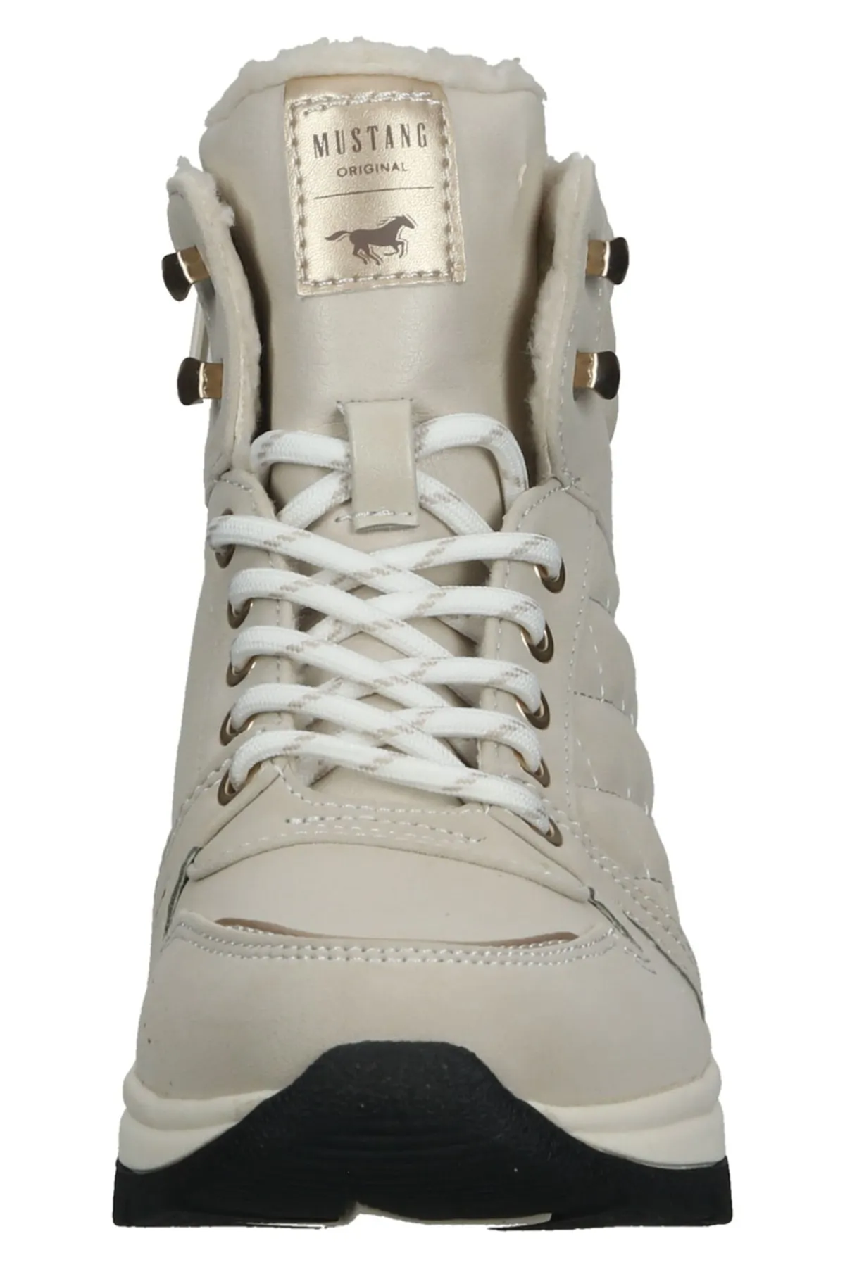 Mustang  Stiefelette - Beige - Flacher Absatz