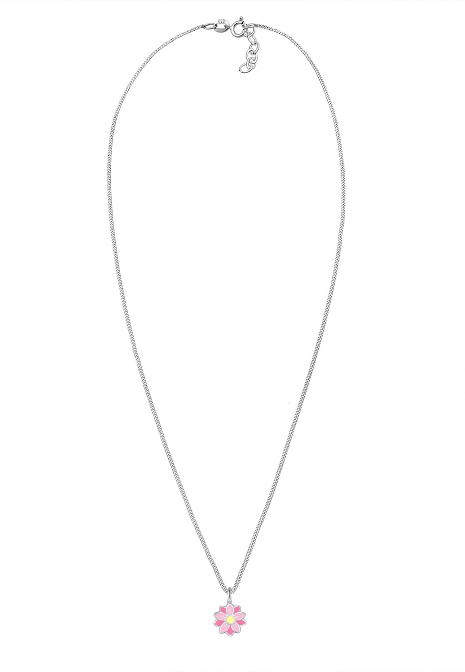 Ciondolo da donna Elli con fiore pastello in smalto - Argento 925/1000