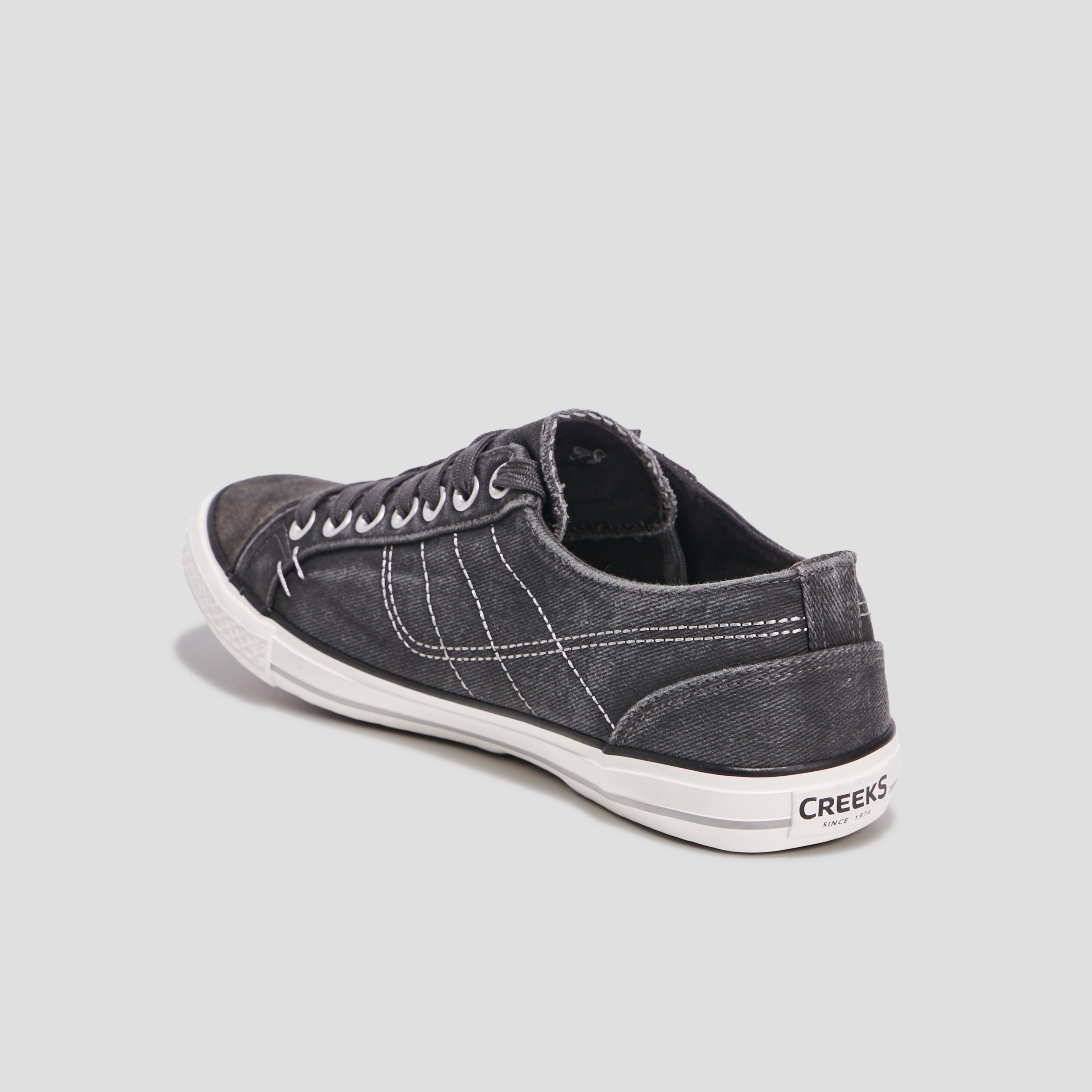 Tennis en toile à lacets Creeks gris homme | La Halle