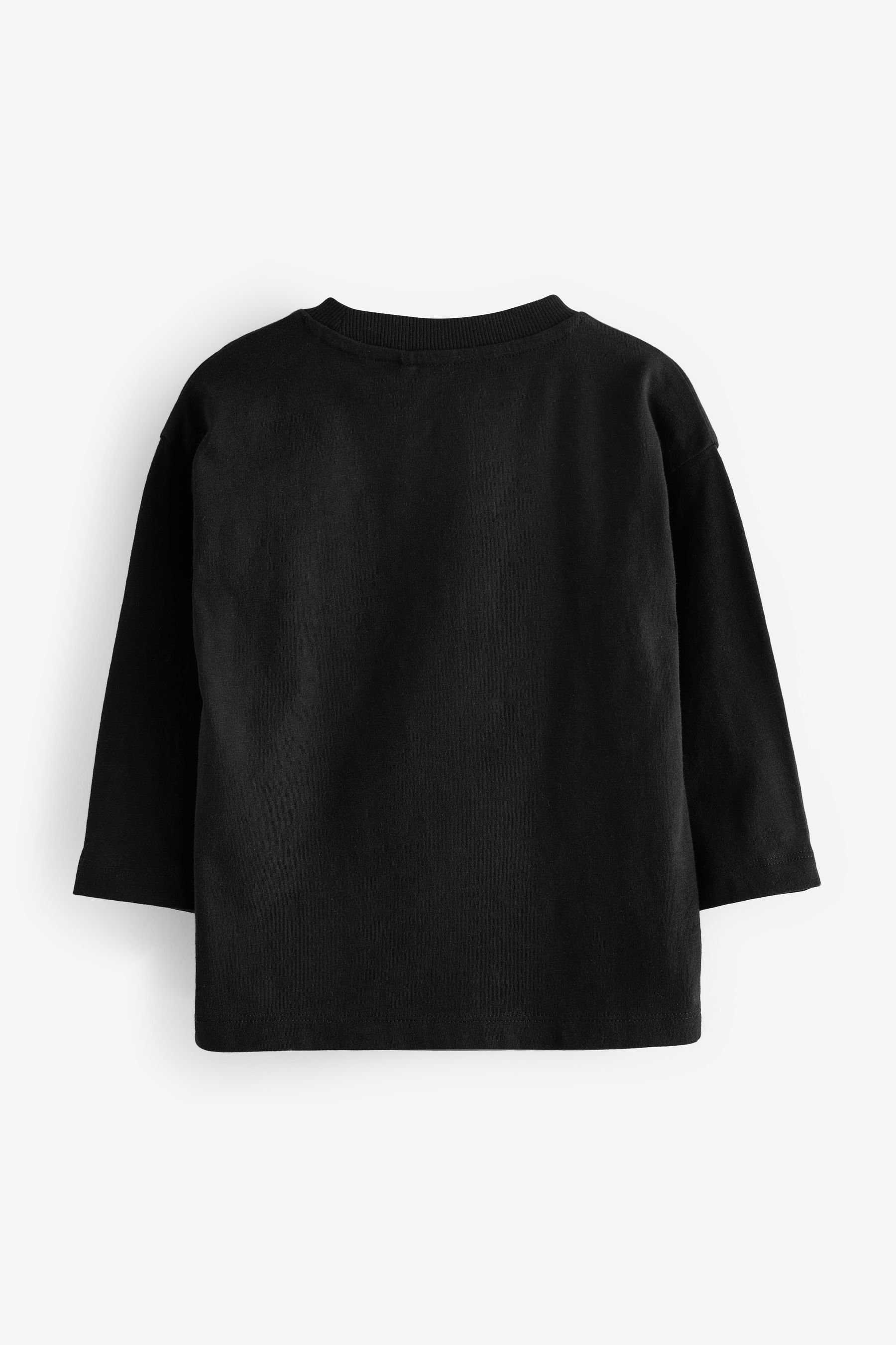 Next Langarmshirt Langärmelige Shirts mit Figurenmotiv im 3er-Pack (3-tlg)