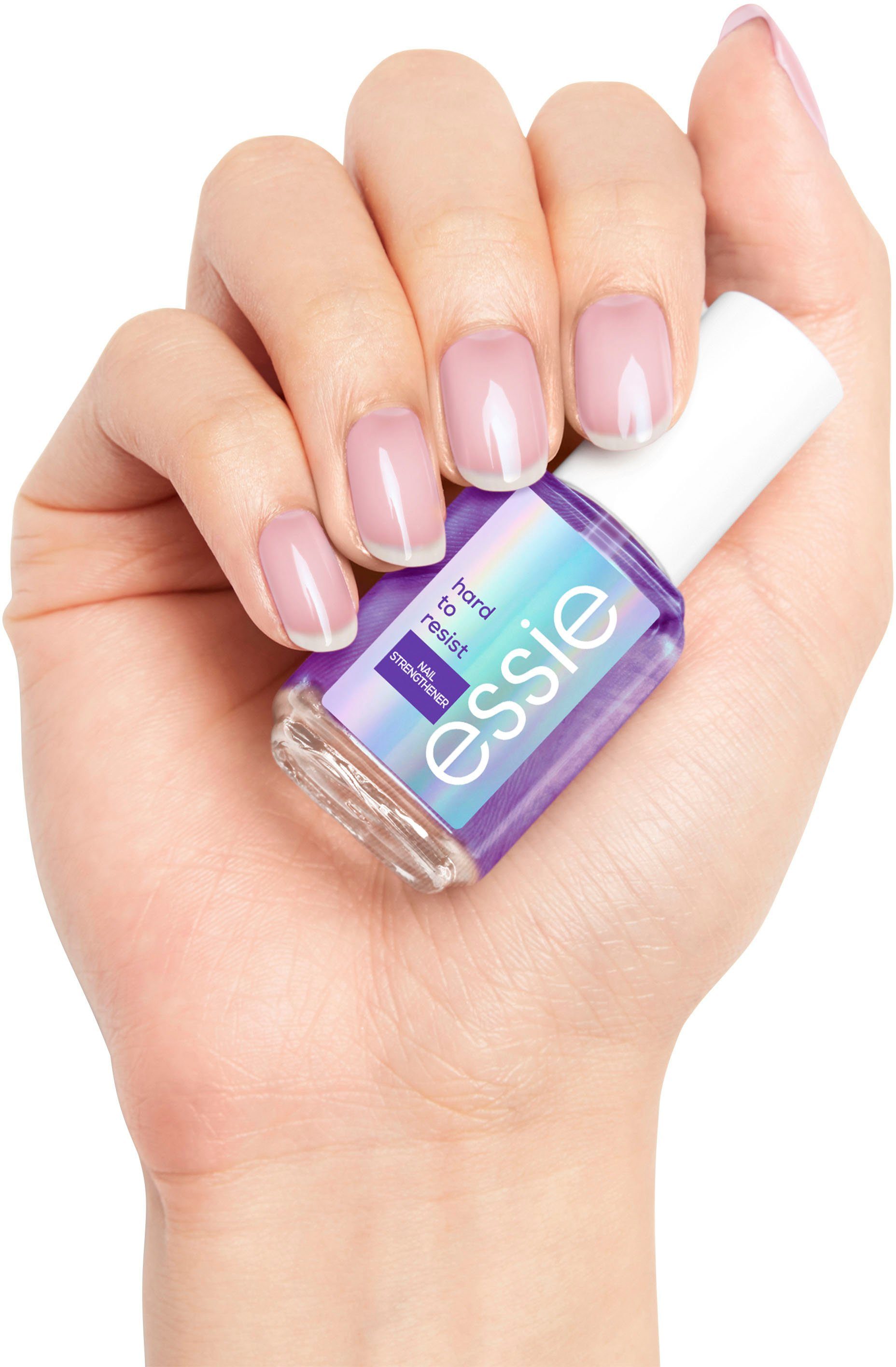 essie Nagelhärter hard to resist, hellt optisch auf