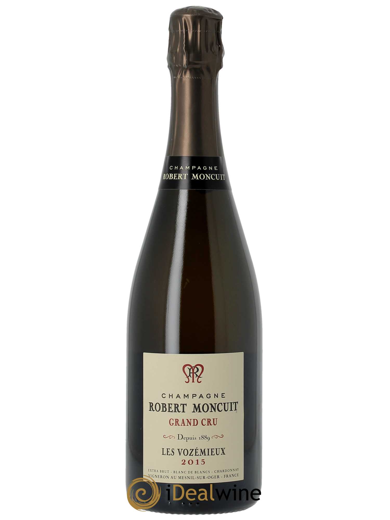 Vozémieux Blanc de Blancs Grand Cru Extra Brut Robert Moncuit  2015 - Lot de 1 Bouteille