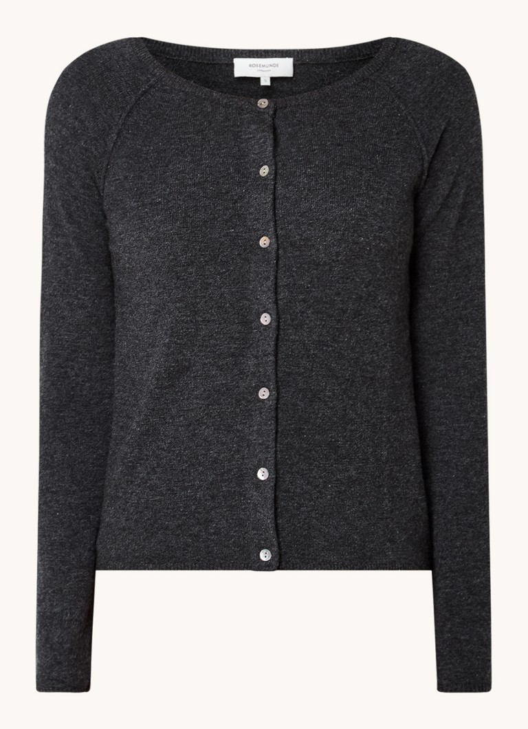 Rosemunde Fine-knit cardigan in cashmere blend