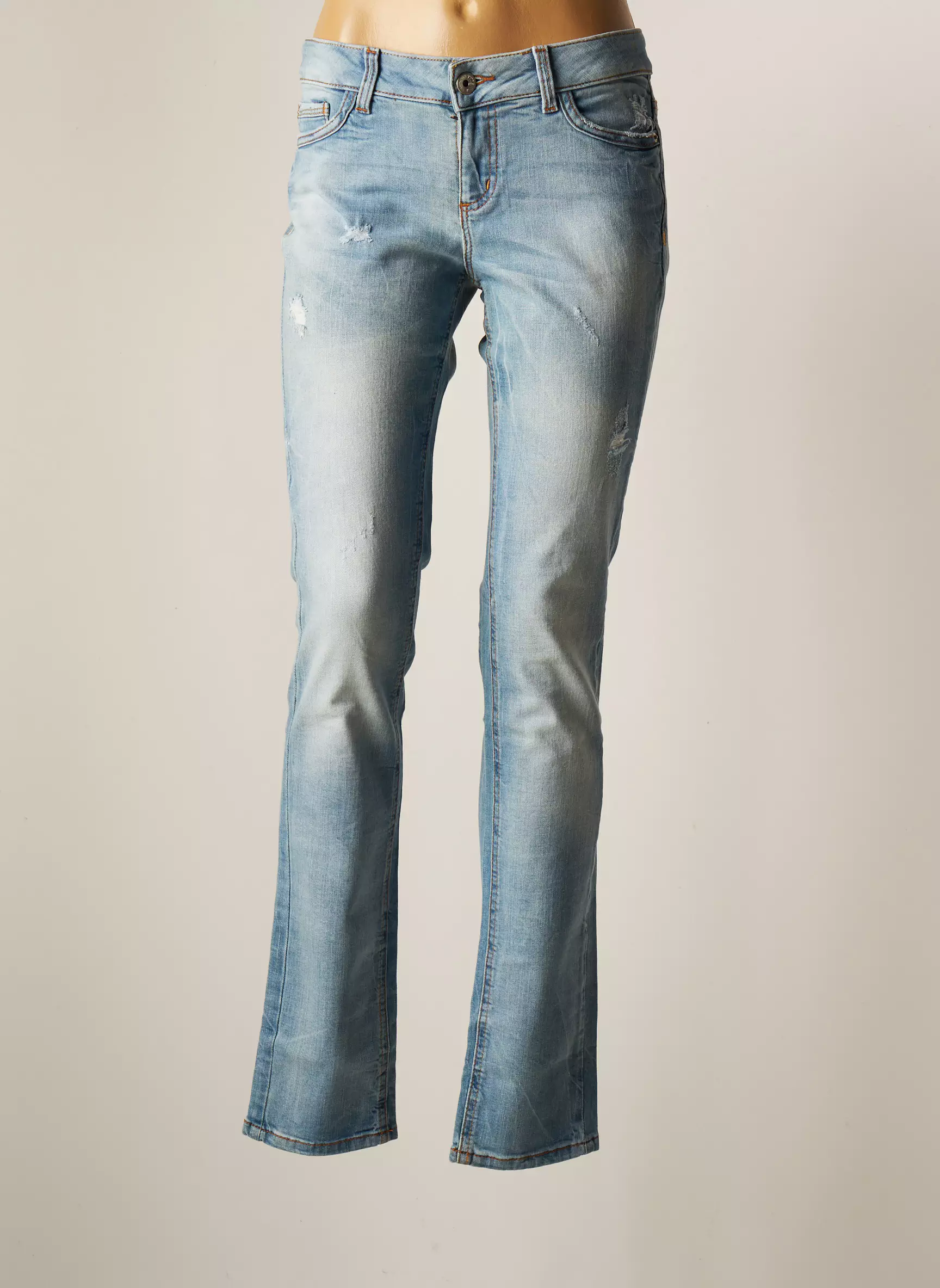 Tom Tailor Jeans Coupe Slim Femme couleur bleu