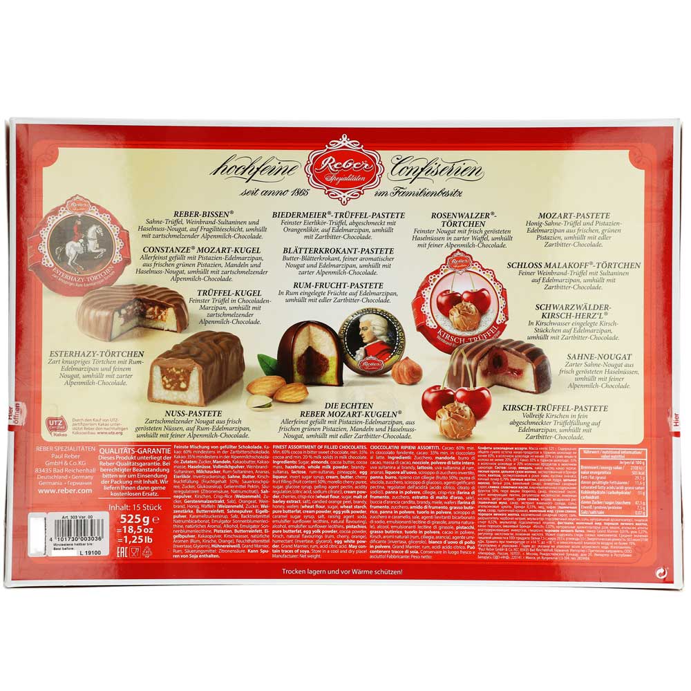 Reber Spezialitäten Kassette 525g