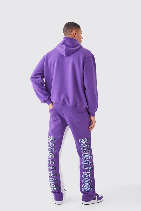 Oversize Hoodie mit Chrom Print