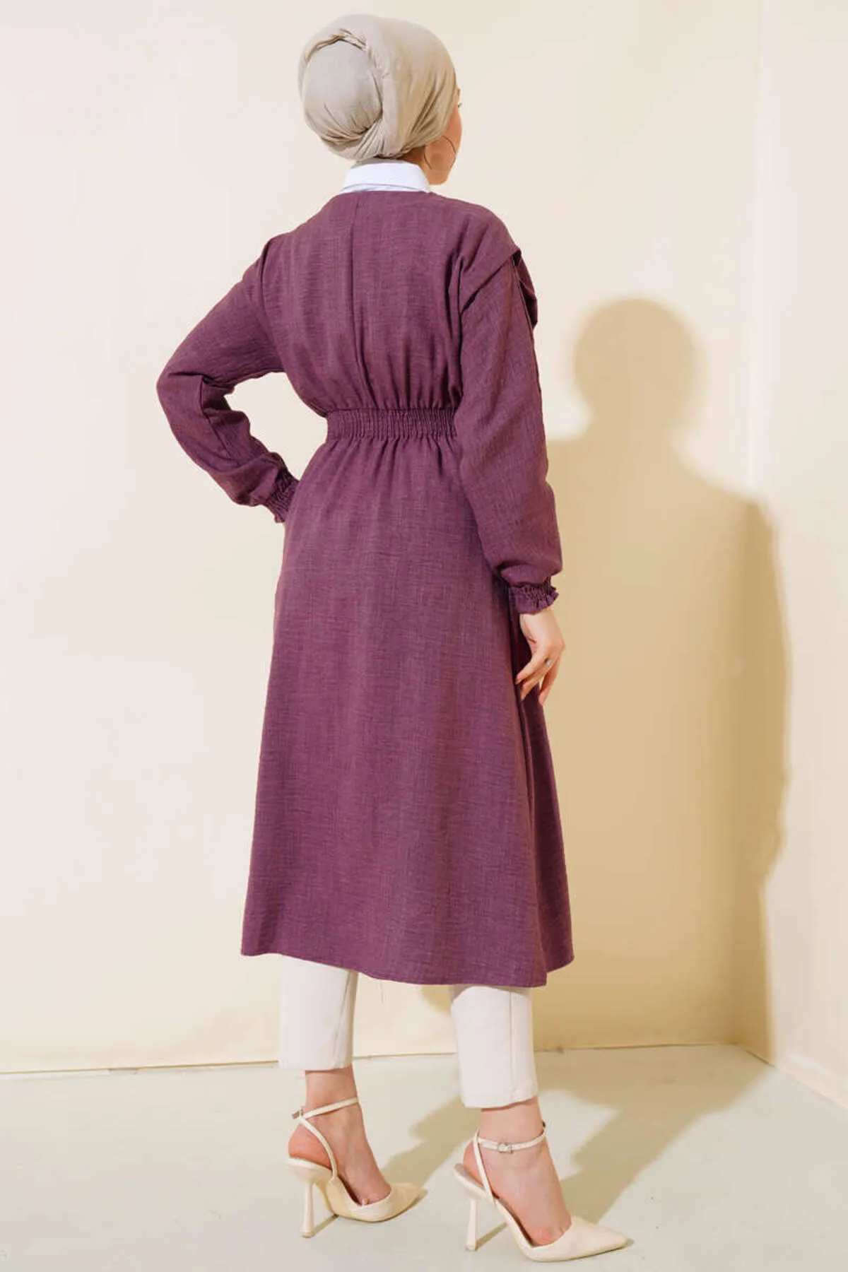 VOLT CLOTHİNG  Cap & Abaya - Lila - Basic