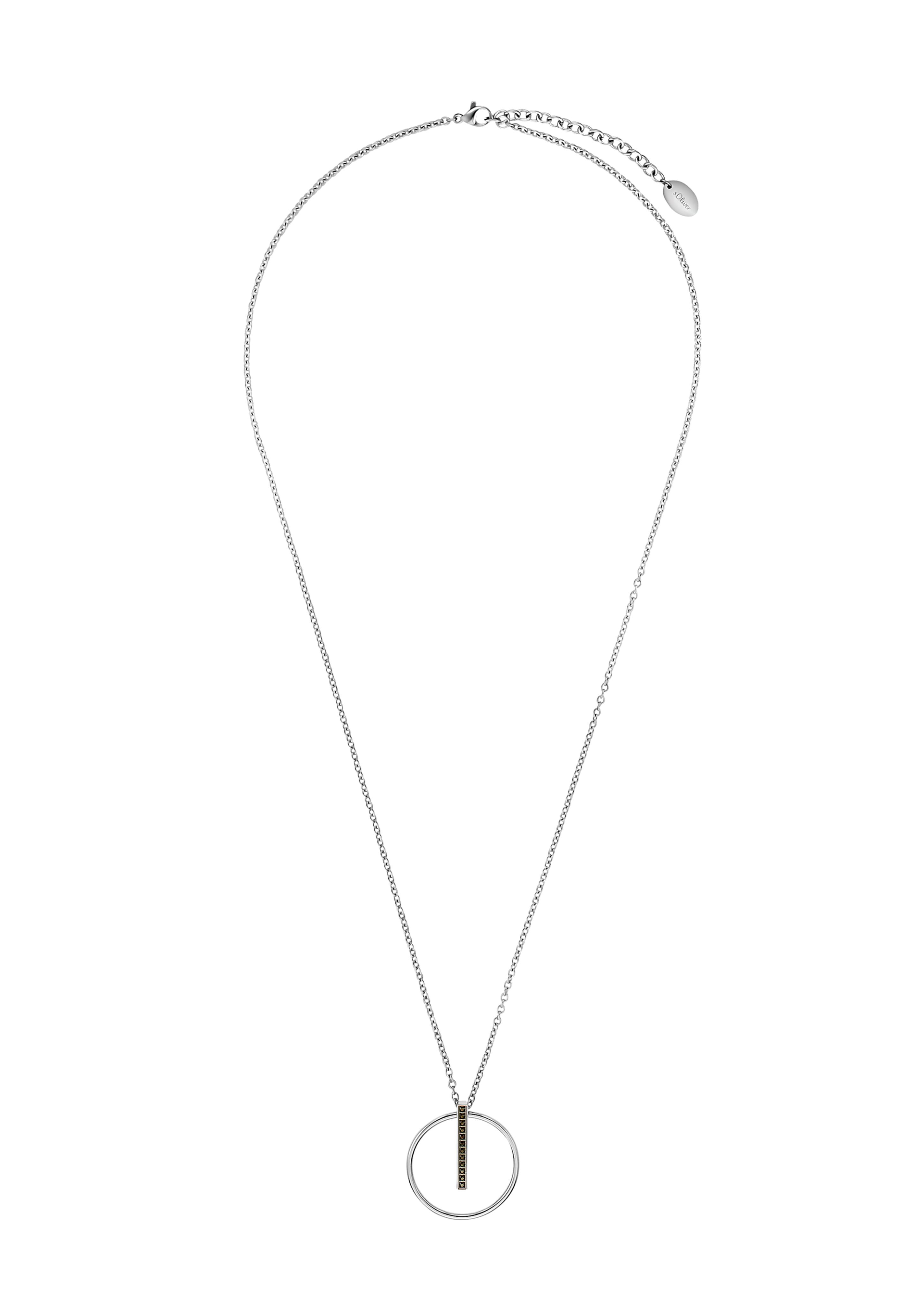 Halskette Kreis IP Schwarz beschichtet  6006430-92B0