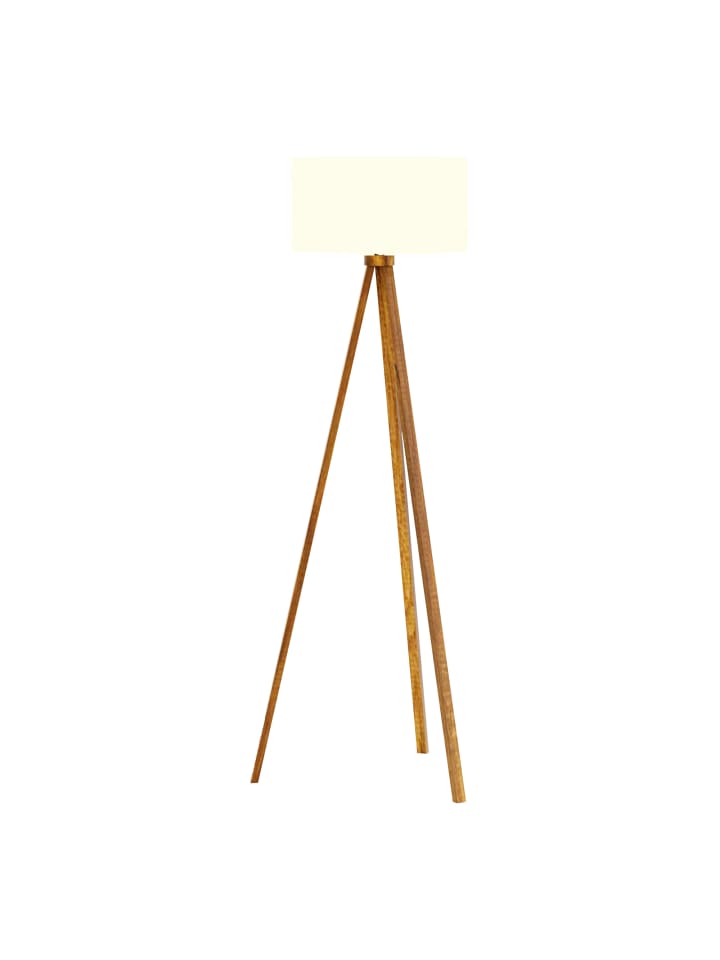 lux.pro Stehlampe Royal Tunbridge Wells in Braun Weiß (H)140cm (B)40cm (T)40cm günstig kaufen onesize
