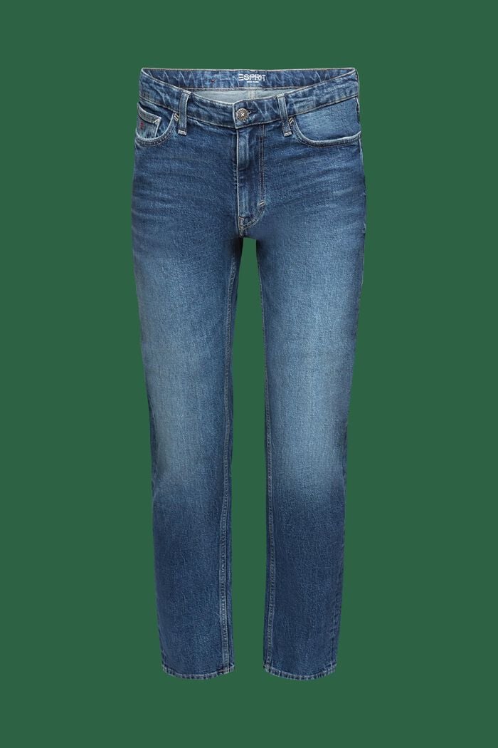 Gerade Jeans mit mittelhohem Bund