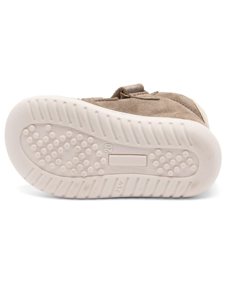 bisgaard Leder-Lauflernschuhe in Khaki günstig kaufen