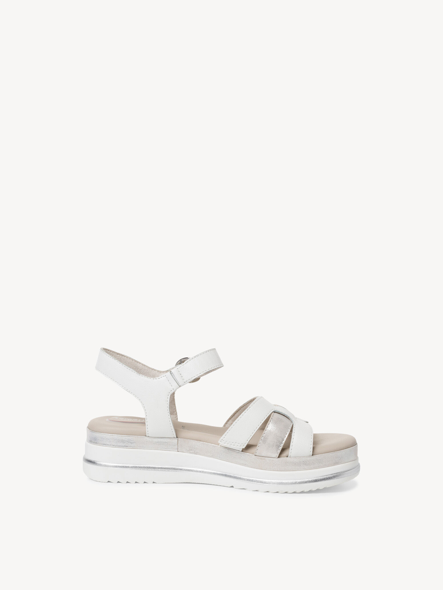 Sandale en cuir - blanc