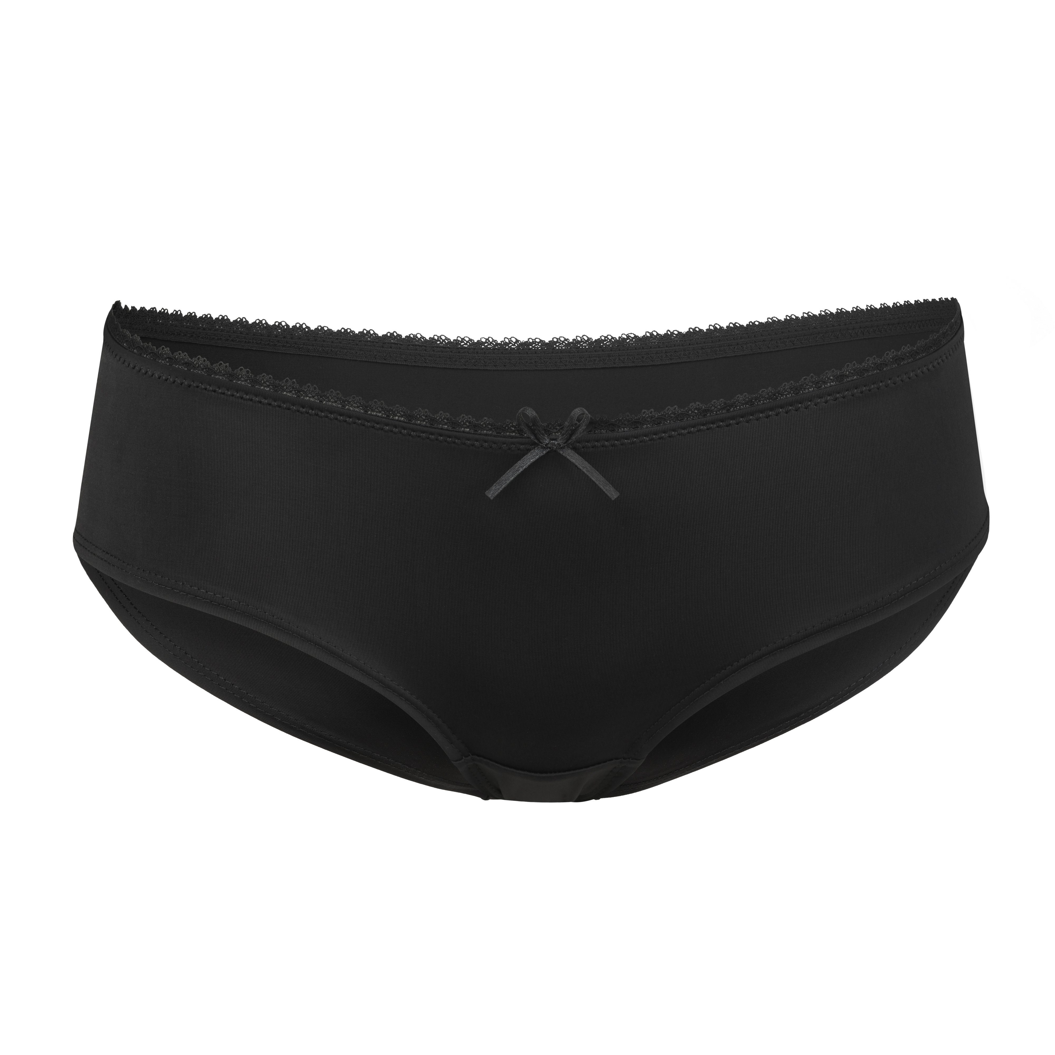 Fabio Farini Hipster Damen Slip - Frauen Höschen aus atmungsaktiver Microfaser (Packung, 6-St) im sportlichen Look mit dezenter Spitze am Bund