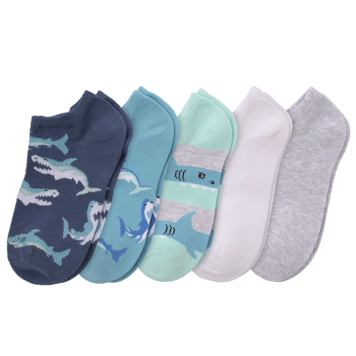 5 Paar Jungen Sneaker-Socken im Set