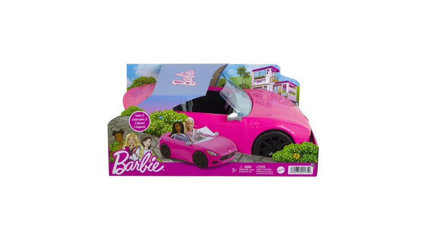 Barbie Auto Cabrio (pink), Puppenauto, Zubehör