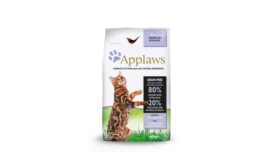 Applaws Katzentrockenfutter Huhn & Ente 400g 400 g
