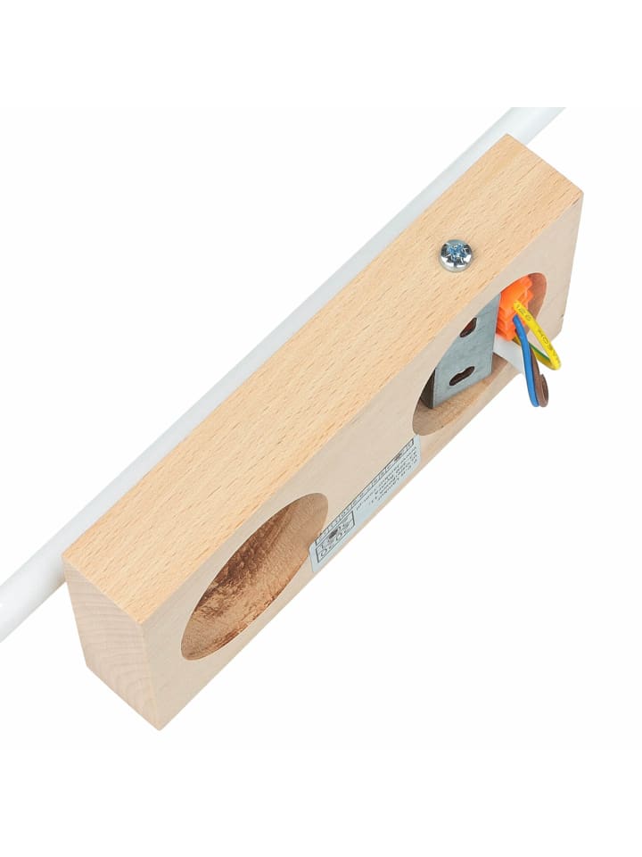Licht-Erlebnisse Wandlampe in Weiß Holz günstig kaufen onesize