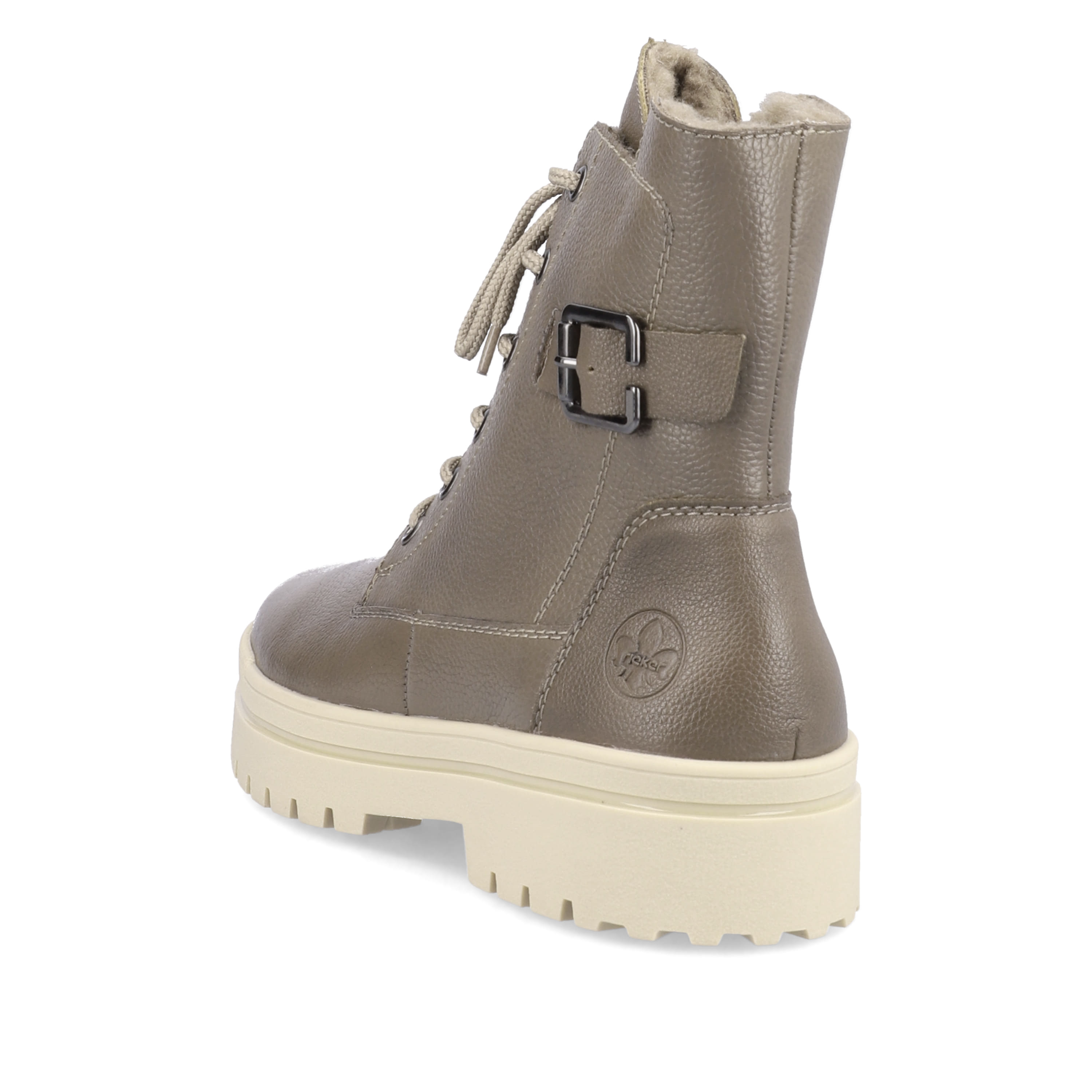 Rieker Damen Schnürstiefel asphaltgrau