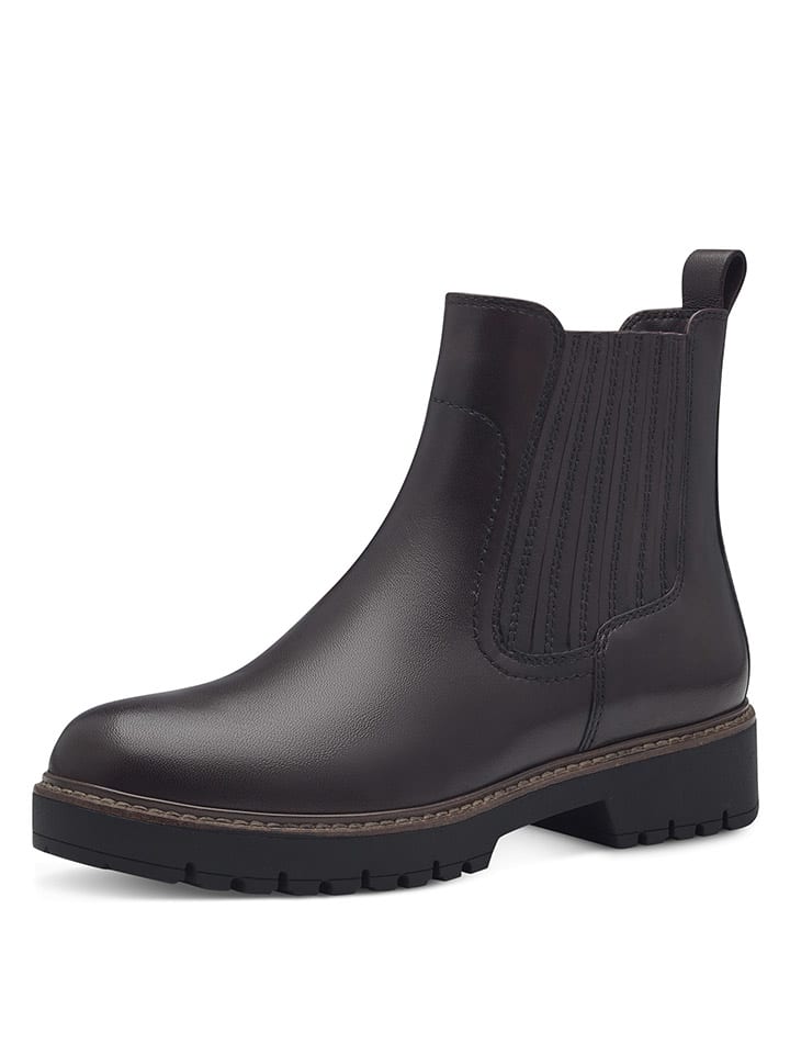 Tamaris Leder-Boots in Braun günstig kaufen