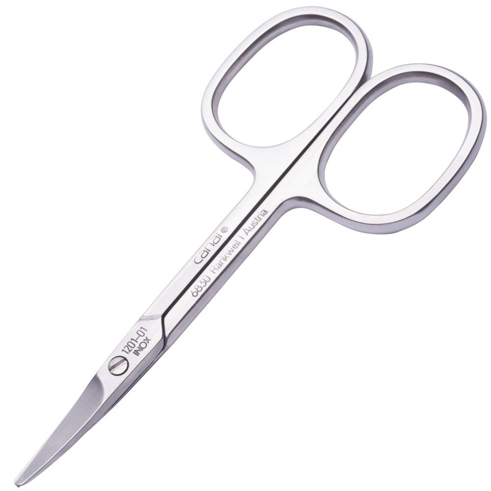 Canal Babyschere gebogen rostfrei 90 mm