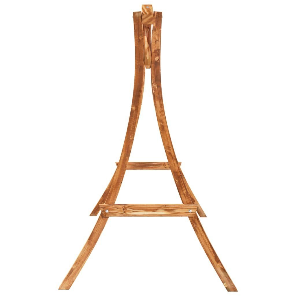 vidaXL Hollywoodschaukel Schaukelgestell Bugholz Massiv mit Teak-Finish Holz