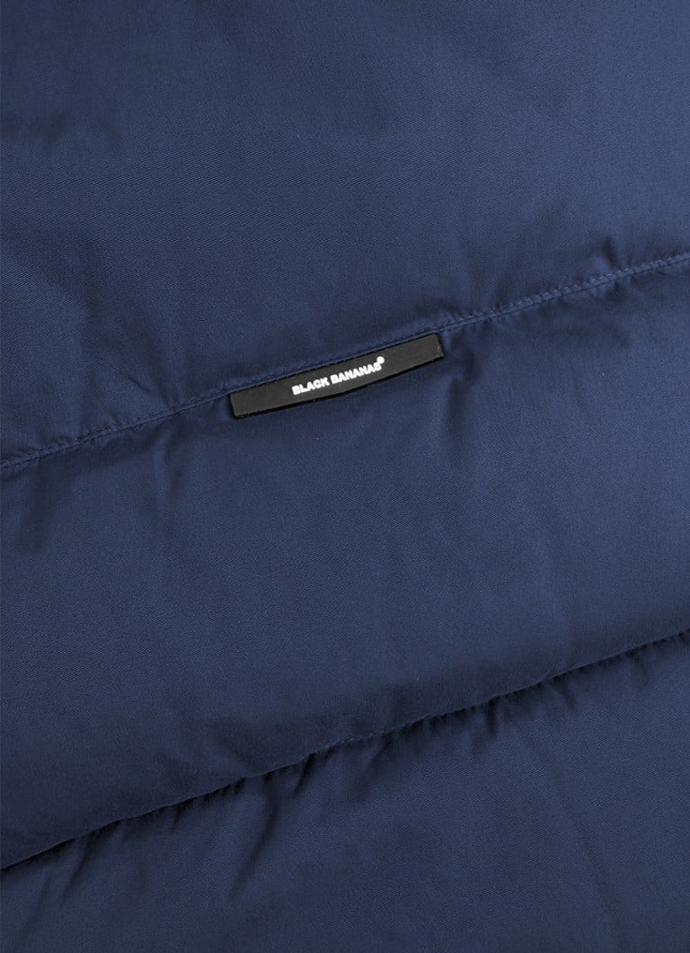 Jachetă matlasată cu glugă Sonic Black Bananas