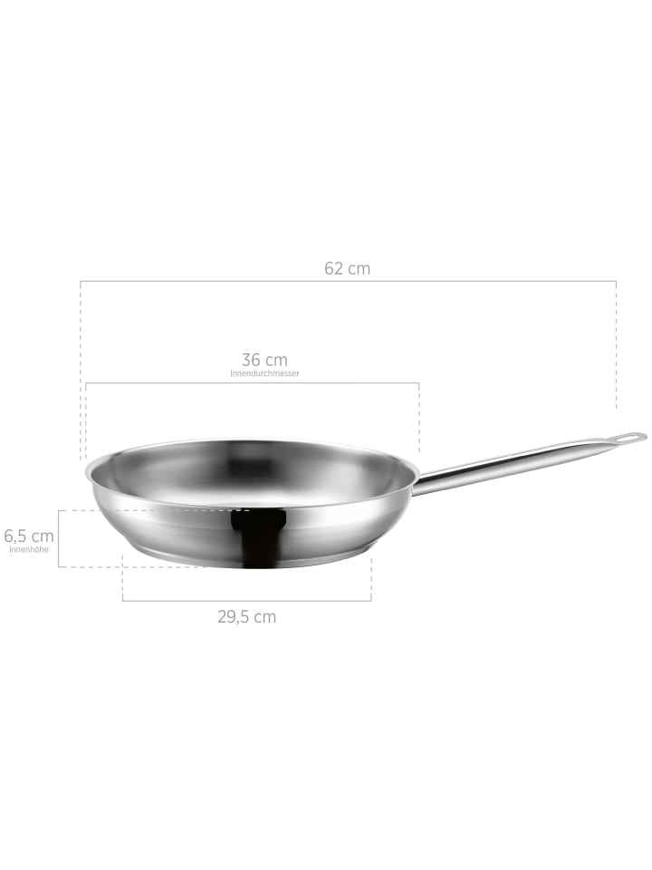 Mäser Bratpfanne 36cm PROFESSIONAL I in Silber günstig kaufen onesize