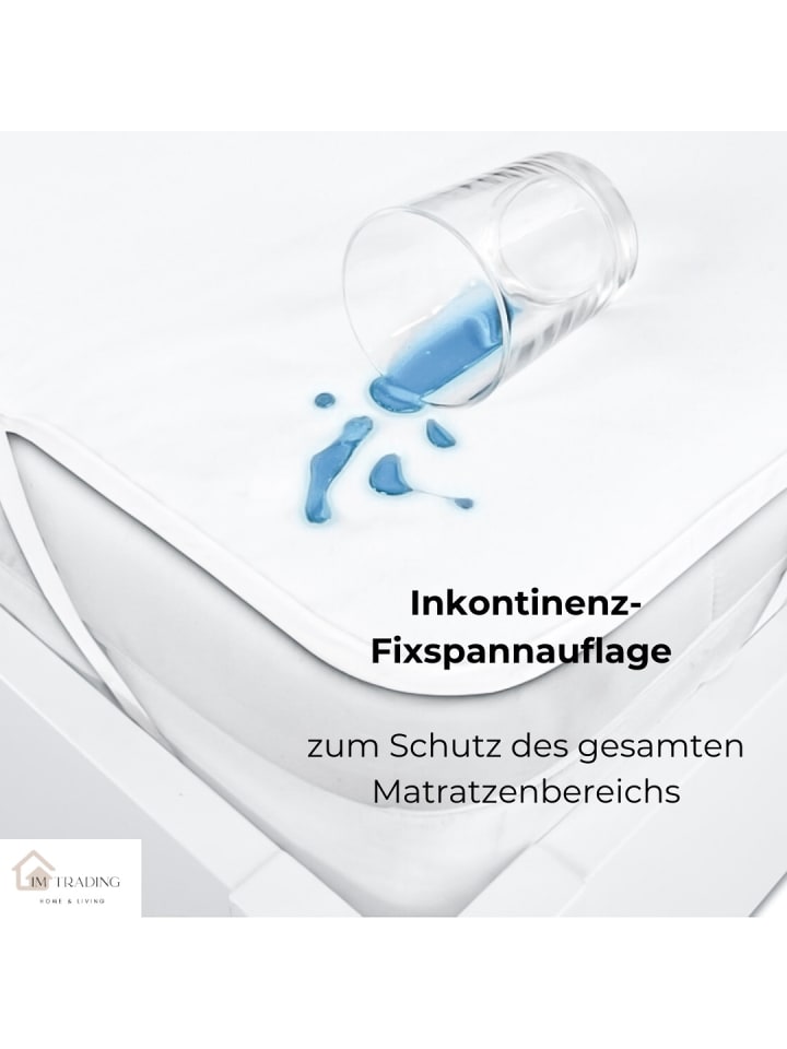 COFI 1453 Inkontinenz Matratzenauflage Matratzenschoner Wasserdicht Bett Schutz in Weiß günstig kaufen 140 x 200 cm