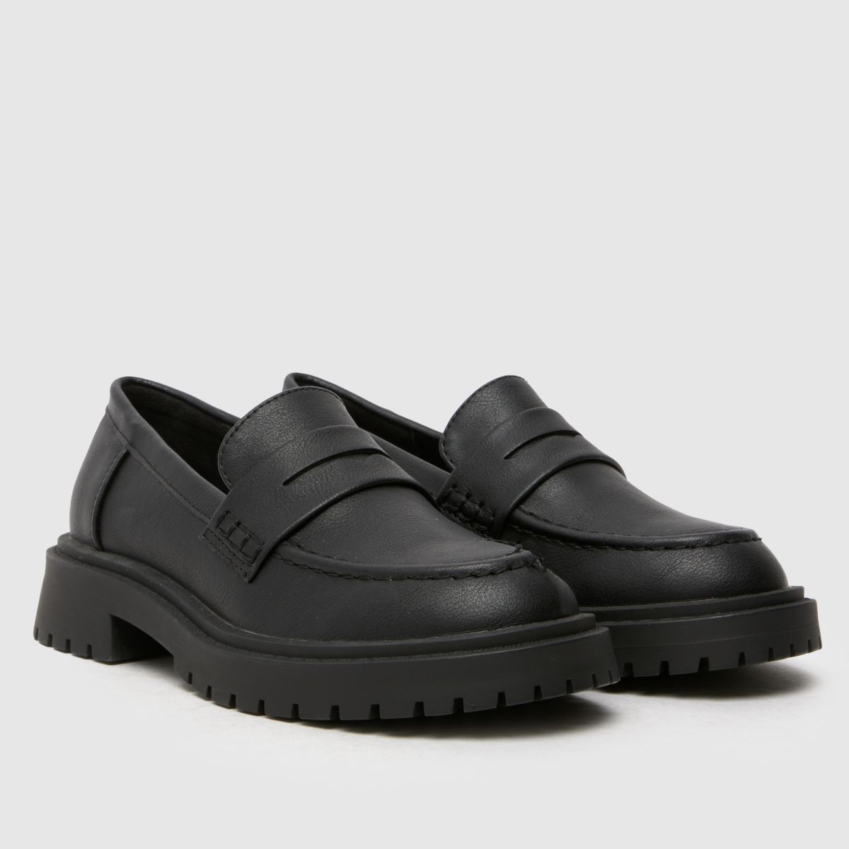 Schuh svarta Lainey loafers för flickor och juniorer