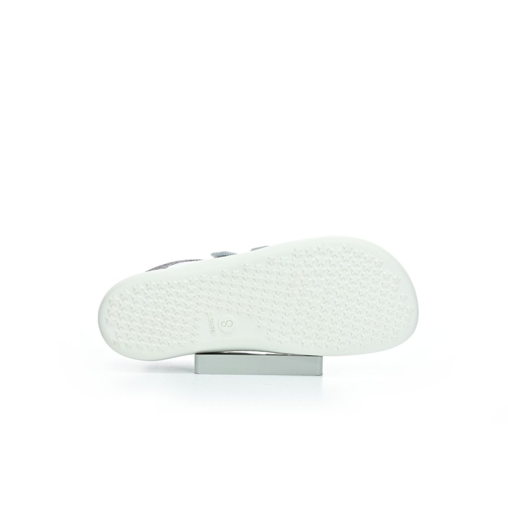 Shapen Charm Mini Silver Leather Barfußsneakers