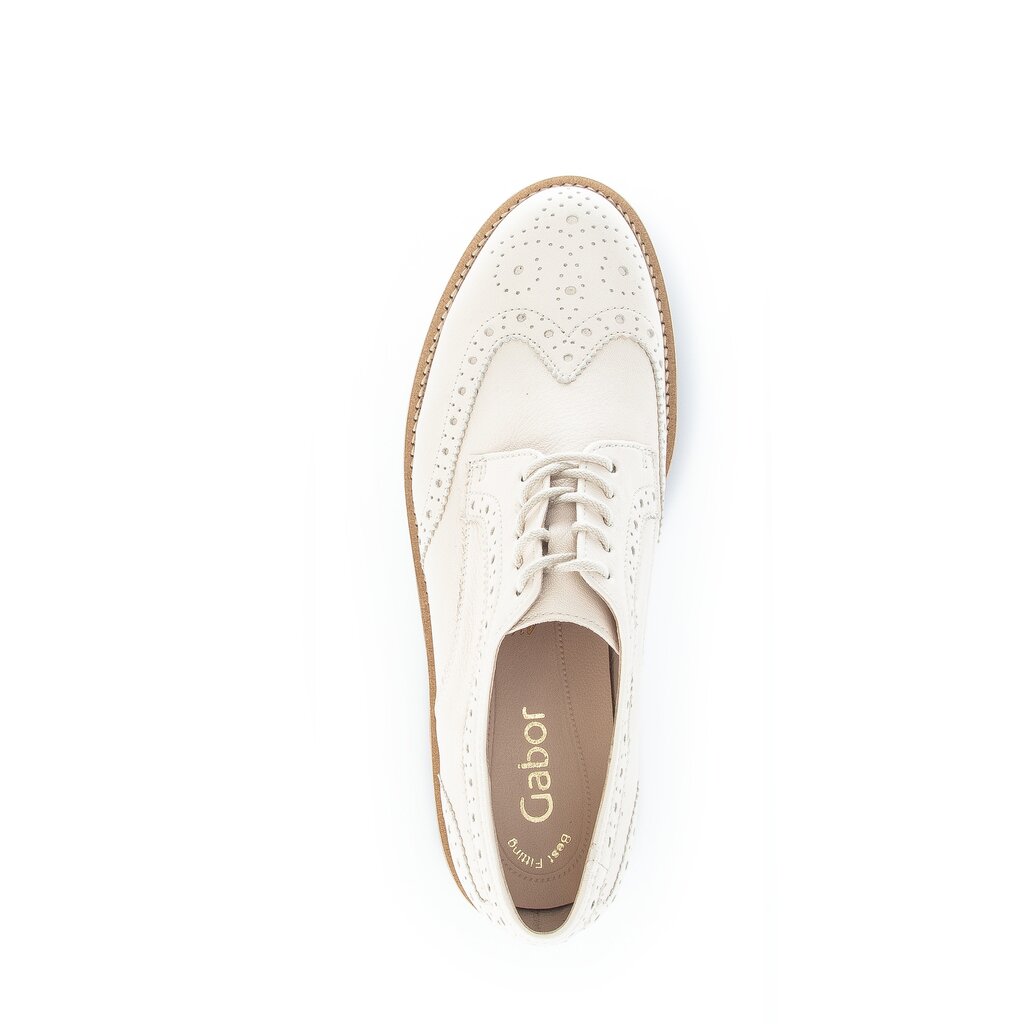 Gabor fashion Schnürschuh beige